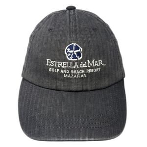 Estrella Del Mar Golf And Beach Resort Mazatlan Slideback Baseball Cap Gray OS